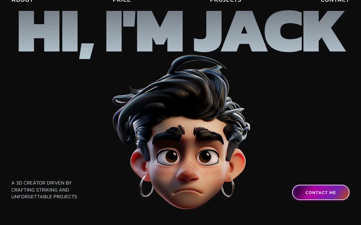 Jack 3D 互動個人作品集